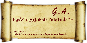 Györgyjakab Adelmár névjegykártya
